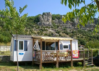 Camping Ardeche -Camping les Platanes- Camping avec piscine - Location mobile home Ardéche